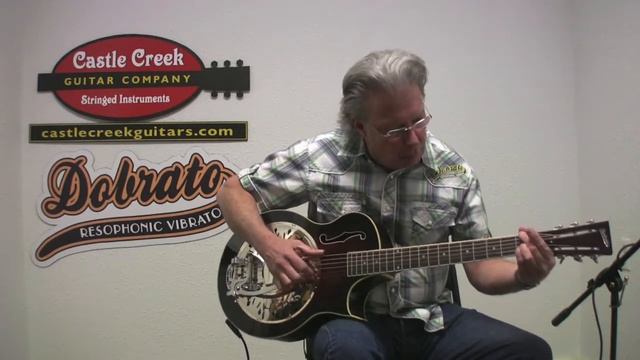Dobrato Resophonic Guitar With Bigsby Vibrato And B-Blender