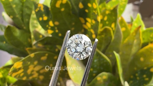 1.00 Carat Round Cut Lab Grown Diamond  @ourosjewels