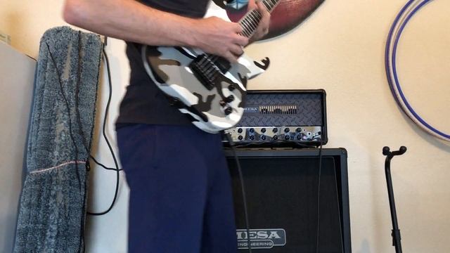 Mesa Boogie Tripe Rectifier orange vs red, modern sound. ESP Hanneman. V30. смотреть онлайн