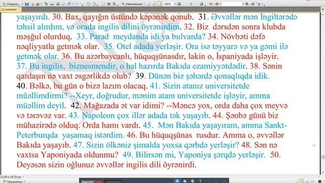 Rus Dili 16 Mərhələdə!   XIII Mərhələ Dərs  3 --Урок  3 Etüd (продолжение)