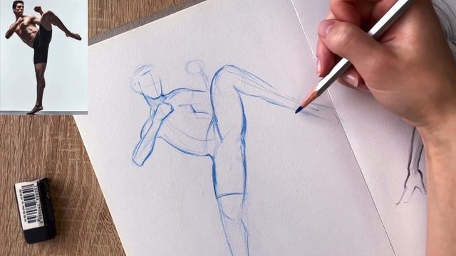 КАК НАРИСОВАТЬ ЛЮБУЮ ПОЗУ | Анатомия для художников смотреть онлайн