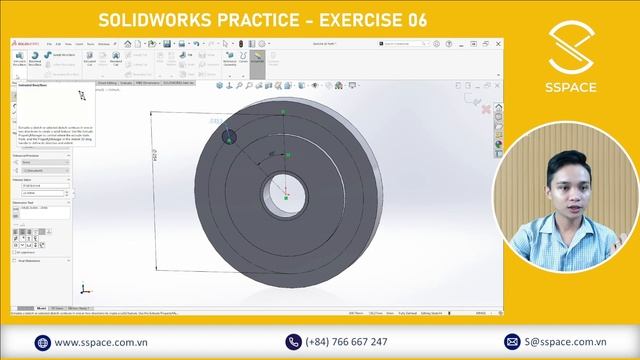 SOLIDWORKS PRACTICE - EXERCISE 06 смотреть онлайн