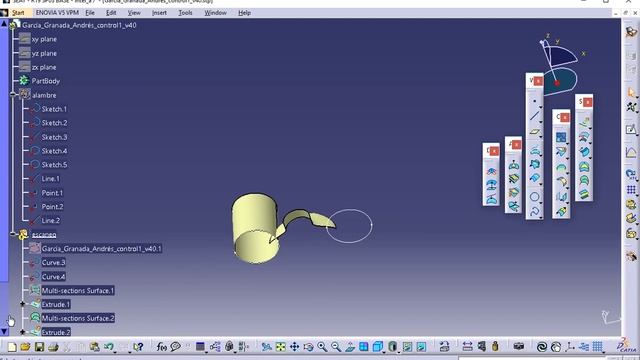 IPAO1718-026, Catia, IQS, Exam, Design Table, Surface, Macro, Powercopy, Surface, Digitalized смотреть онлайн
