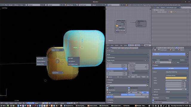 How to set up real time SSS in EEVEE Blender 2.8 смотреть онлайн