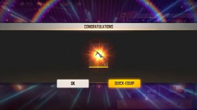 I GOT FIRST POKER MP40 IN 2000 DIAMOND | 5 BLUE PRINT AND 10 STONE | FREE FIRE | смотреть онлайн