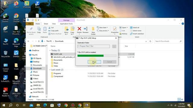 How to install 7-ZIP on PC. #pc #computer #software #idm #windows #laptop смотреть онлайн