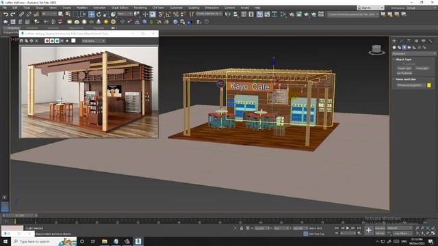 3DsMax Tutorials, Learn Lighting a Coffee Stall Design from Scratch in 3dsmax ( Part 10) смотреть онлайн