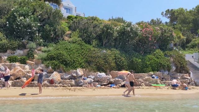 Pefkos Beach, Rhodes Greece - crystal clear water смотреть онлайн