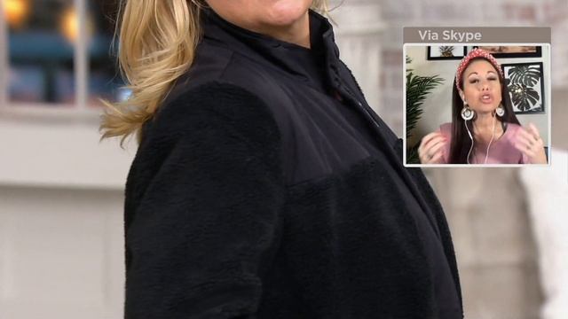 zuda Long Sherpa Jacket with Woven Trims on QVC смотреть онлайн