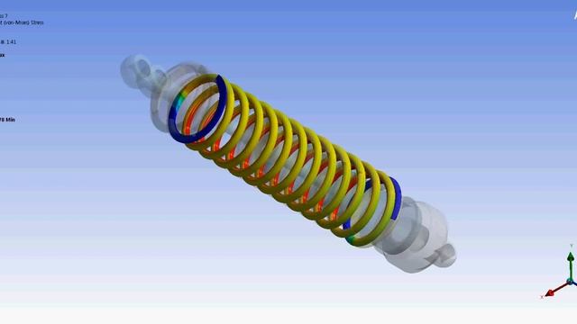 Analysis for Shock Absorber in ANSYS R16 - Spring - 2 смотреть онлайн