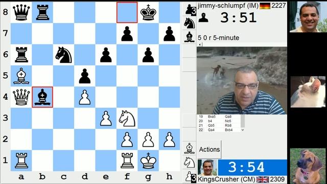 LIVE Blitz #3688 (Speed) Chess Game: White vs jimmy-schlumpf in Van't Kruijs opening смотреть онлайн