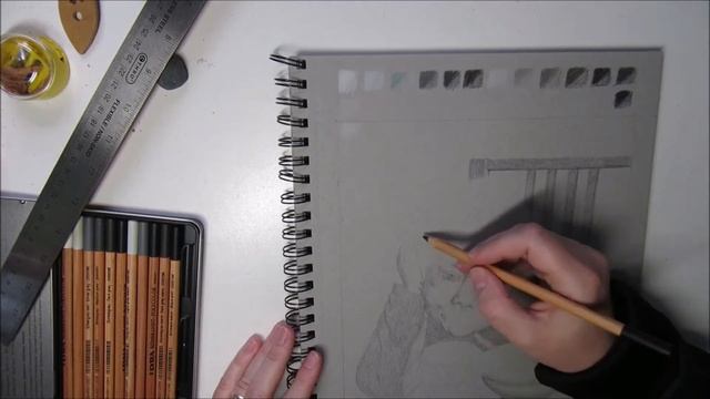 IT'S ABOUT TIME! LYRA Rembrandt Polycolor colored pencils grey tones review - demo drawing смотреть онлайн