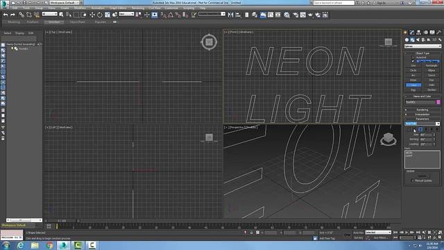 3ds Max 05-14 Creating a Text Spline смотреть онлайн