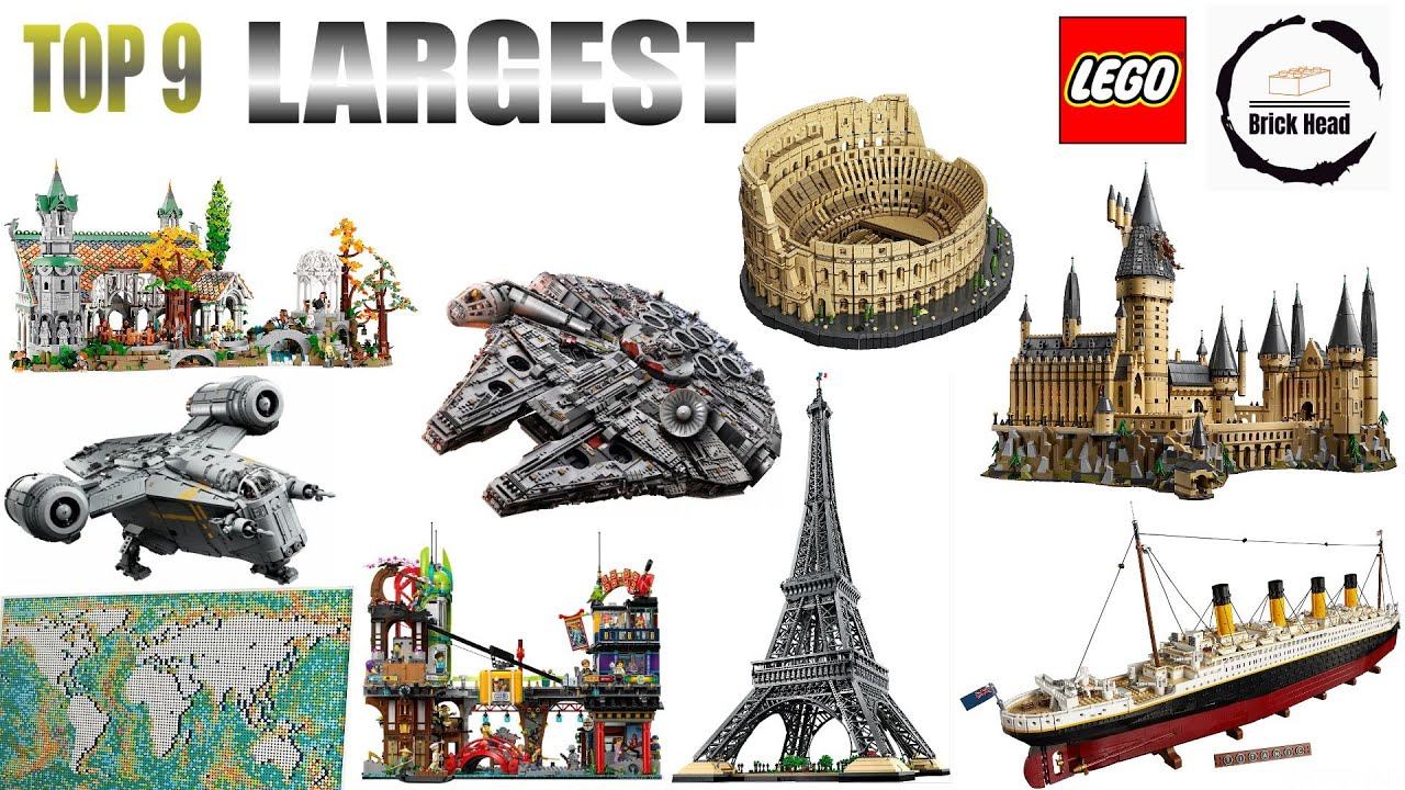 9 LARGEST LEGO SETS! 2023 Edition #lego #starwars #brickhead #colosseum #titanic #eiffeltower смотреть онлайн