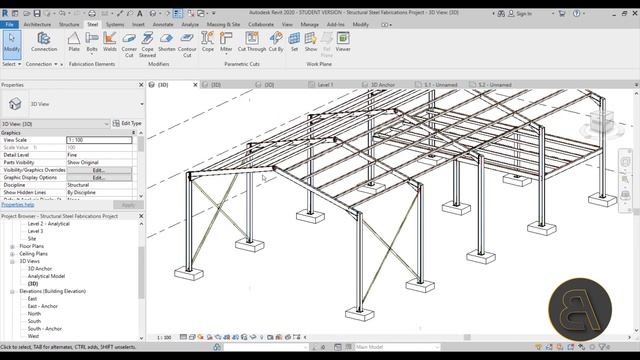 Structural Steel Fabrication Course in Revit смотреть онлайн