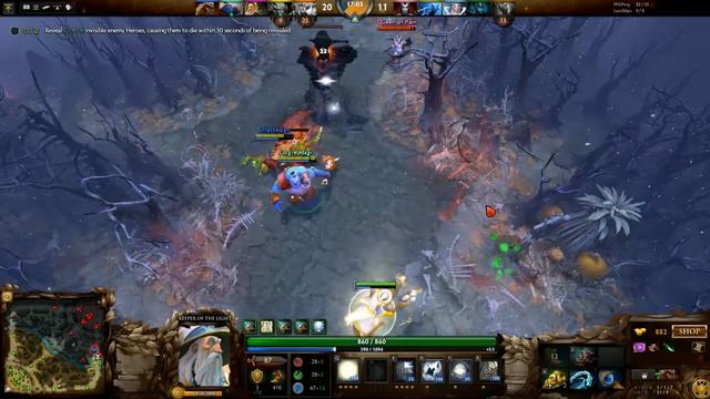 Dota 2: Keeper of the Light Solo Top OP with Friends :) смотреть онлайн
