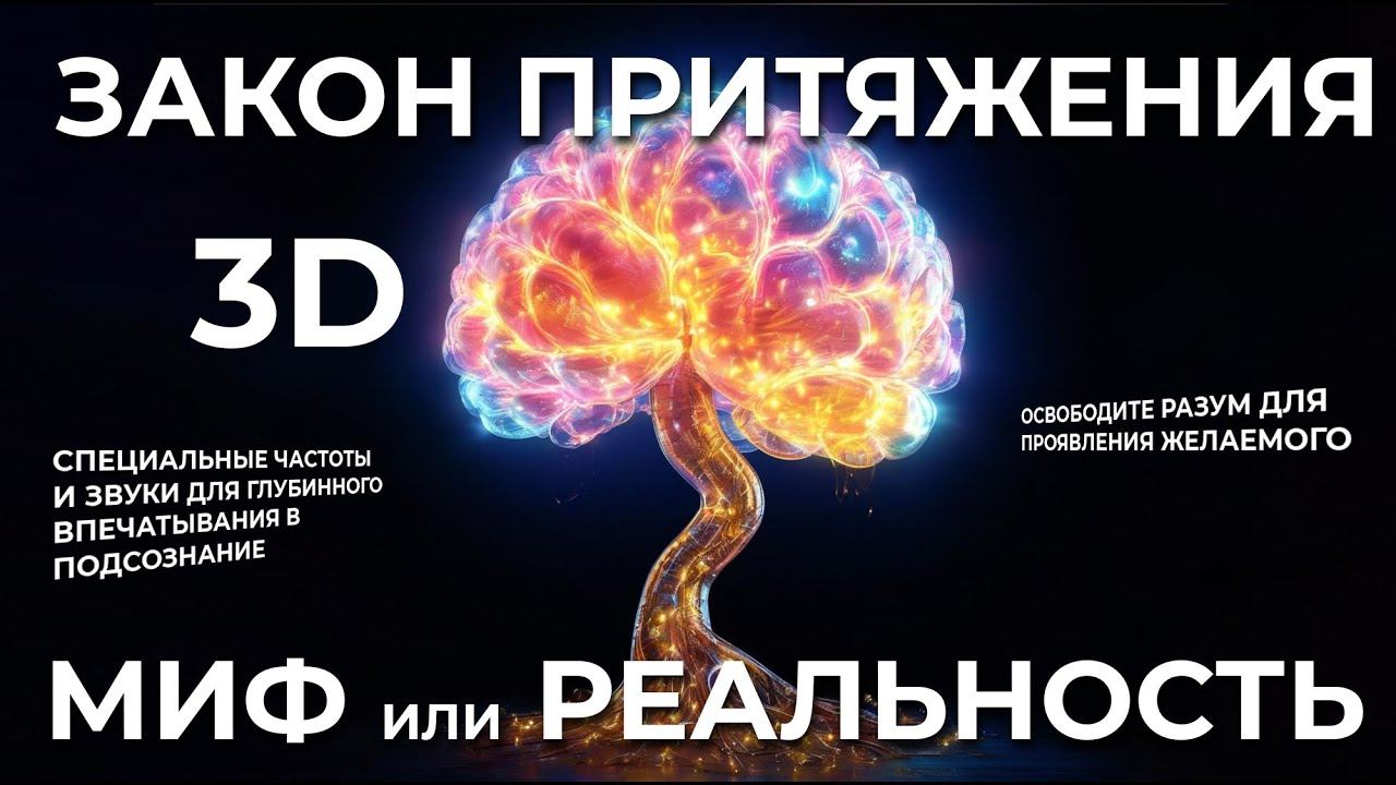 ЗАКОН ПРИТЯЖЕНИЯ - ЭТО МИСТИКА? ➡️ РАЗБЕРЁМ... ➕ 25 УБЕЖДЕНИЙ ДЛЯ АКТИВАЦИИ ПОДСОЗНАНИЯ