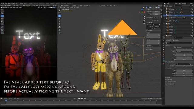 Time lapse of my first FNAF thumbnail in Blender смотреть онлайн