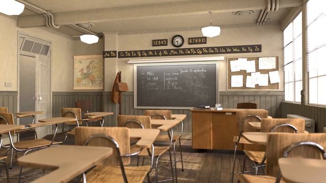Blender Classroom Demo all 145 video frames rendered, 1000 samples each frame, no GPU, Cycles X use смотреть онлайн