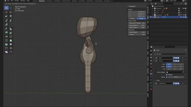 3D Lowpoly Game Character Creation - using Skin Modifier | Blender to Unity (pt1) смотреть онлайн