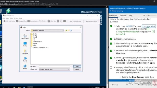 18.2- Explaining Digital Forensics - Part 2 (Acquiring Digital Forensics Evidence Lab)