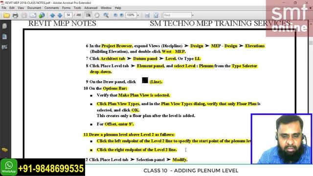 ADDING PLENUM LEVEL - REVIT MEP (CLASS 10) смотреть онлайн