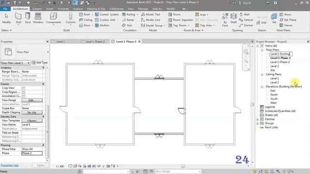 15.2 Working with Project Phases - Revit MEP 2021- Hindi смотреть онлайн