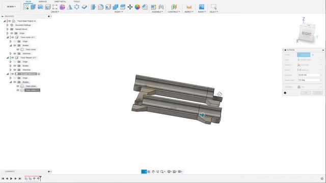 OS Railway Track Tutorial Fusion 360 Part 1 of 5 смотреть онлайн