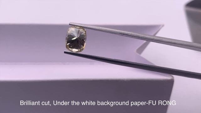 Loose Moissanite Fancy Dark Yellow Color Elongated Cushion 9x7mm diamond faceted cut gemstones chin смотреть онлайн