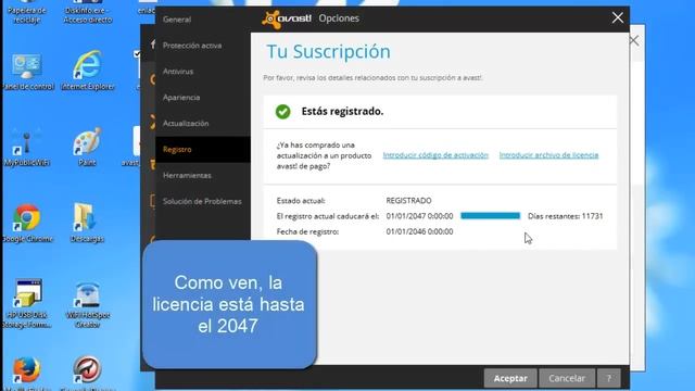 Avast Antivirus 2015 gratis con licencia hasta el 2047 смотреть онлайн