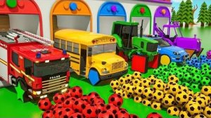 Песенка про бинго + Колеса в автобусе - Футбольные мячи и необычные колеса - Детские стишки