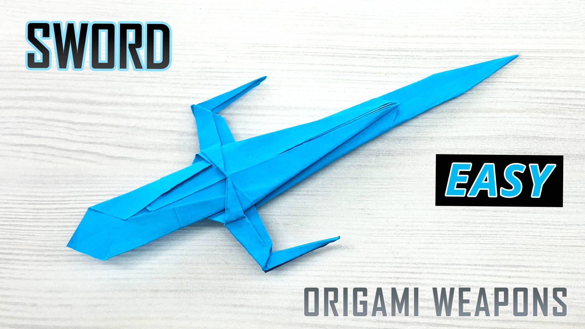 Вы не поверите, как легко сделать этот бумажный меч! смотреть онлайн