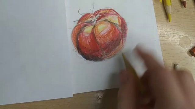 How To Draw A Tomato?/Как нарисовать помидор?