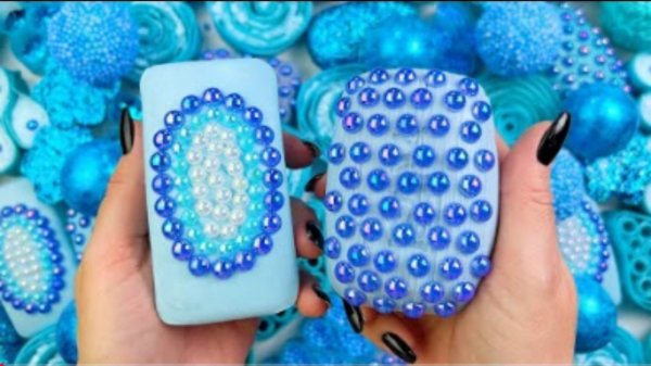 BLUE💎💶🩵ASMR Soap,enjoy watching!