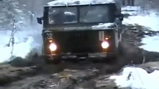 Military truck GAZ 66 in hard off road Шишига, дорог не надо смотреть онлайн