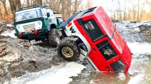 RC Nissan Patrol СНОВА Ломает Тонкий Лед! 🧊 ЧАСТЬ 2 - Экстремальное Спасение Лебедкой! Бездорожье 4