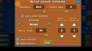 как пользоваться rotate триггером в geometry dash