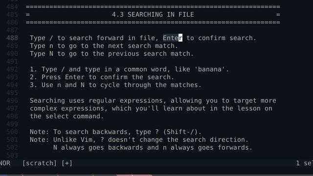 Helix Editor: Tutor 4.3 SEARCHING IN FILE смотреть онлайн