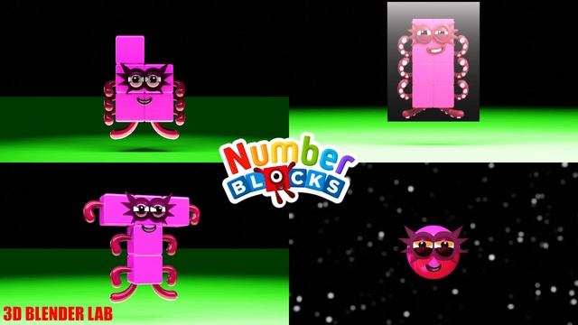 NEW! NUMBERBLOCKS Quadparison Part 9 | 3D Blender Lab смотреть онлайн