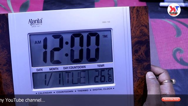 Ajanta Quartz Plastic Rectangle Digital Alarm Wall Clock , (ODC 130) Unboxing & Time Setup смотреть онлайн