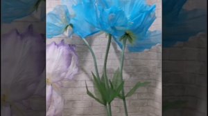 Ростовые цветы из органзы