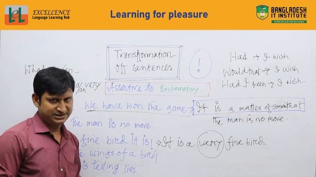 Transformation Of Sentences Assertive To Exclamatory ...