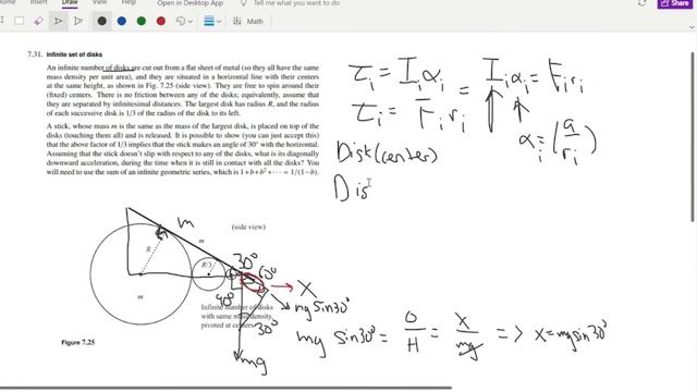 Infinite Disks, Infinite Torques, Infinite Awesomeness [BLUE MORIN 7.3.31]