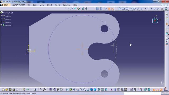 CATIA V5 Beginner Tutorial | Part Design | Part Modelling смотреть онлайн