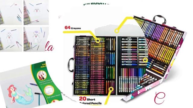 Crayola Inspiration Art Case Coloring Set -140 Count- for Girls & Boys [Amazon Exclusive] смотреть онлайн