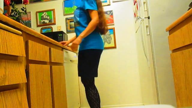 The Joshua Tree Shirt With Black And White Polka Dot Tights