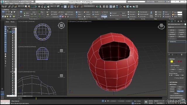 31 Cleaning the topology into quads смотреть онлайн