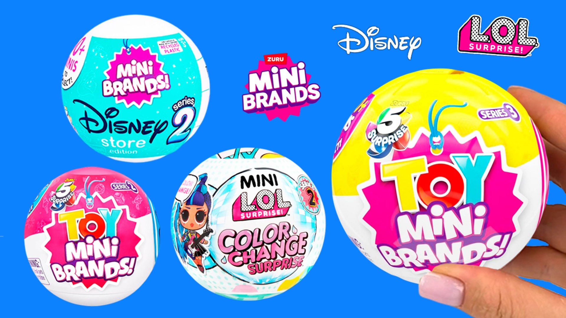 Куколки Лол, Игрушки Мини Брендс, Сюрпризы Дисней Мини Брендс/ АСМР Распаковка и обзор сюрпризов.