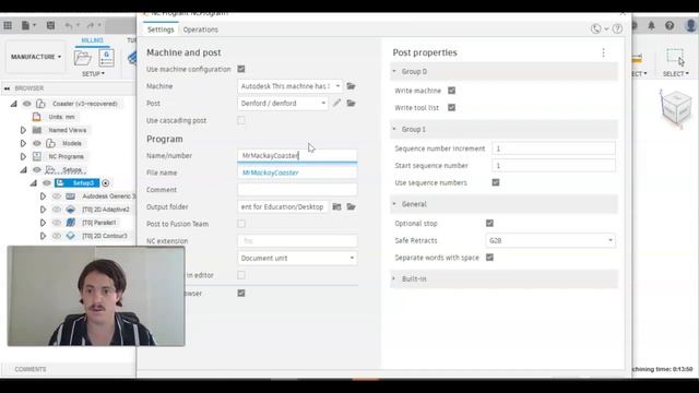 FUSION360 Manufacture - 8. POST PROCESS смотреть онлайн