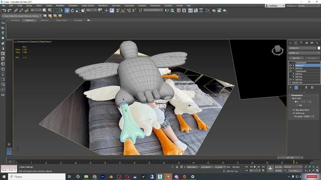 3D Max; Выравнивание симметрии относительно пивота другого объекта. смотреть онлайн